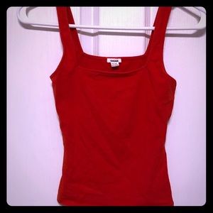 Red tank top